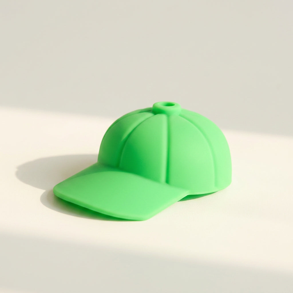 Bear Glass Cup with Lid, Straw & Accessories (Green) - 591ml