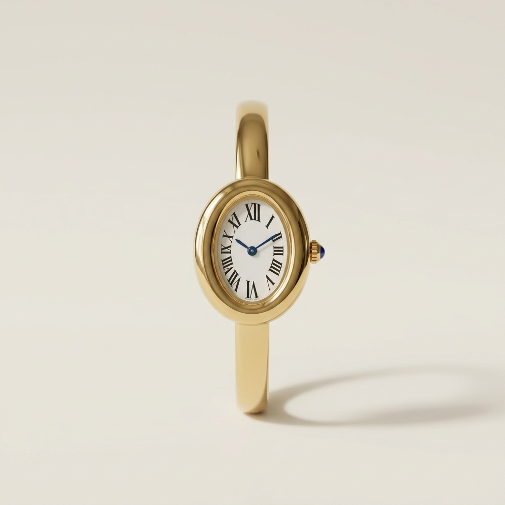 Oval Dial Bangle Watch