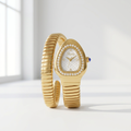 Crystal Bezel Snake Wrap Watch