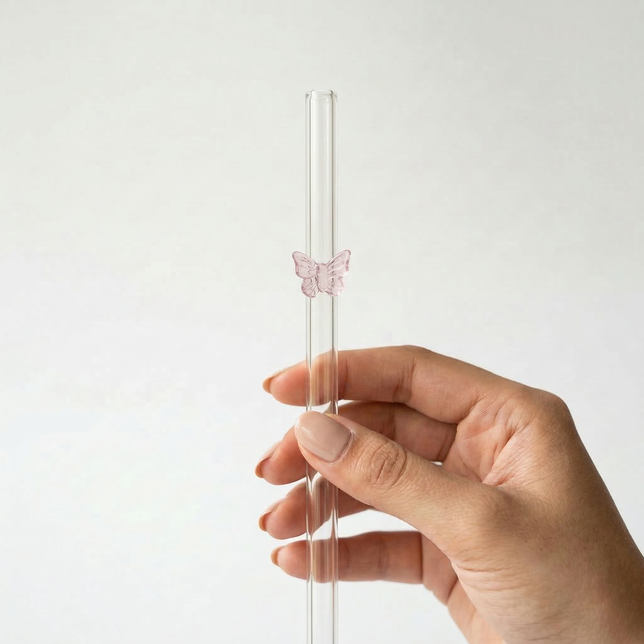 The Pink Trio (Set of 3 glass straws)